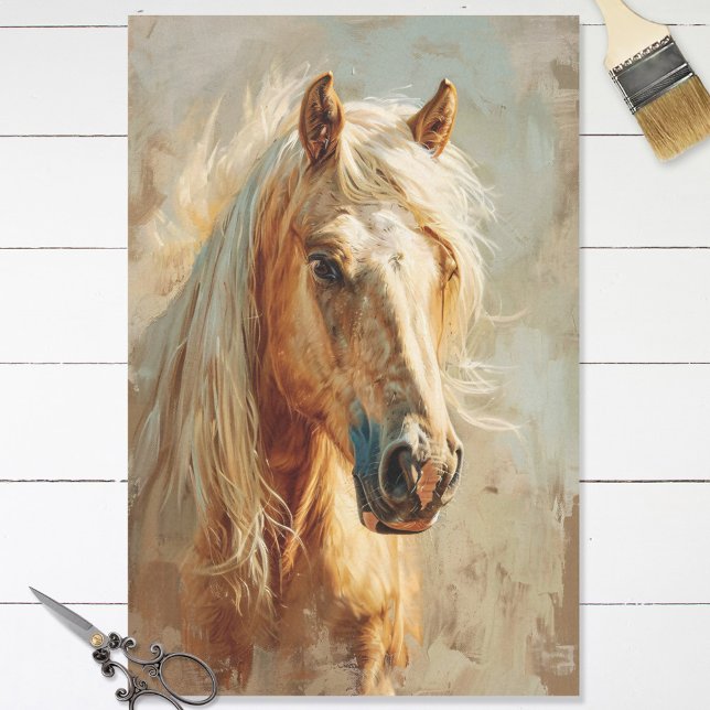 Papel De Seda Desenlace de retrato de caballo palomino (Subido por el creador)