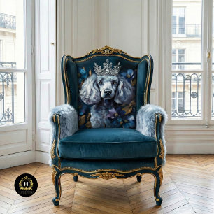 Papel De Seda Desenlace de retrato de caniche gris francés