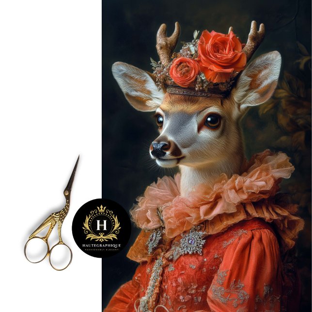 Papel De Seda Desenlace de retrato de ciervos victorianos (Subido por el creador)