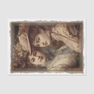 Papel De Seda Desenlace de retrato de dama de época victoriana