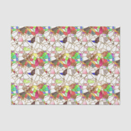 Papel De Seda Desenlace de secciones de vidrio manchado pequeño