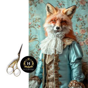 Papel De Seda Desenlace de Vintage Floral King Louis Fox