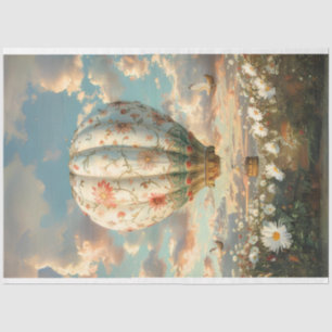 Papel De Seda Desenlace de Whimsical Hot Air Balloon Ride Daisie