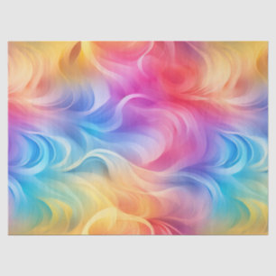 Papel De Seda Desenlace de Whimsical Rainbow Swirl