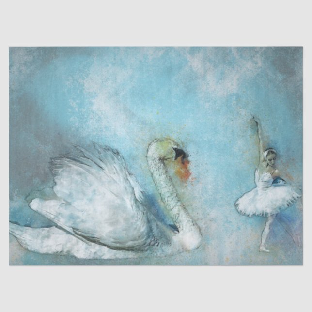 Papel De Seda Desenlace del baile de los cisnes (Anverso)