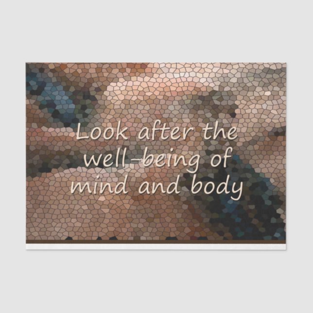 Papel De Seda Desenlace del bienestar de los nativos estadounide (Anverso)