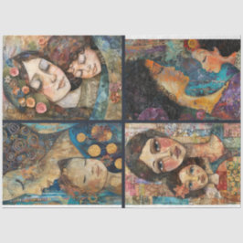 Papel De Seda Desenlace del Collage de Artesanía Madre Infantil 