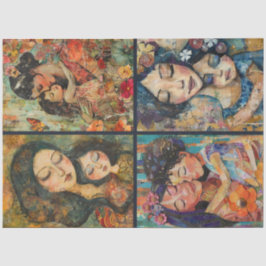 Papel De Seda Desenlace del Collage de Artesanía Maternoinfantil