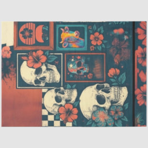 Papel De Seda Desenlace del Collage de la Junta Gótica Americana