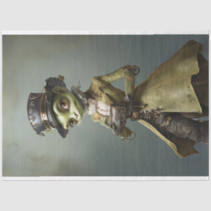 Papel De Seda Desenlace del críquet verde victoriano