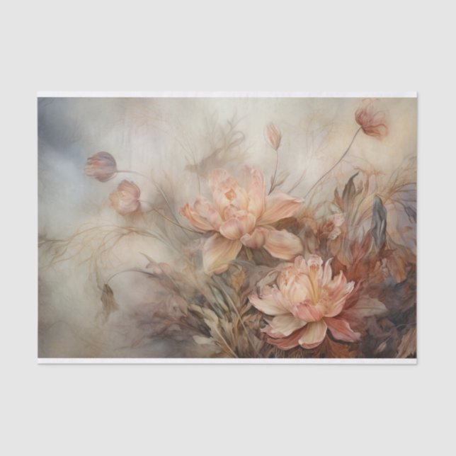 Papel De Seda Desenlace del Día de Acción de Gracias de otoño en (Anverso)