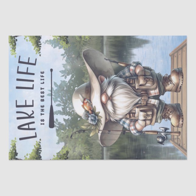 Papel De Seda Desenlace del genoma de pesca (Anverso)