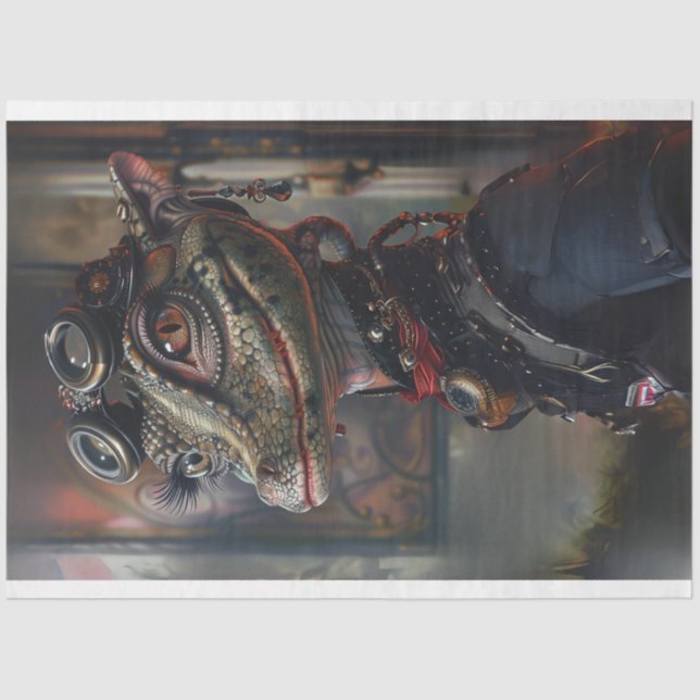 Papel De Seda Desenlace del lagarto victoriano (Anverso)