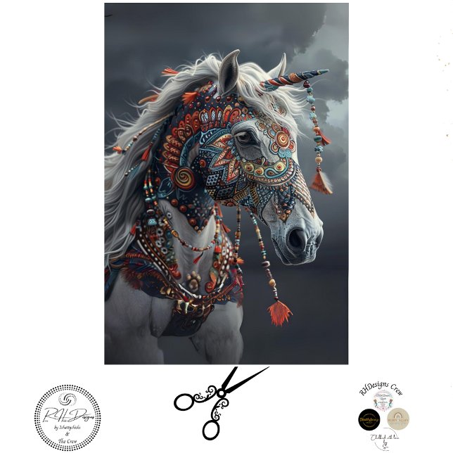 Papel De Seda Desenlace digital indio tribal pintado (Subido por el creador)