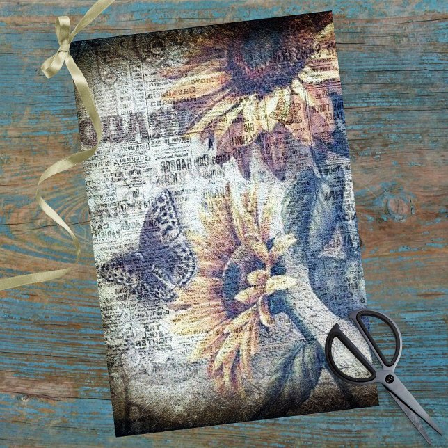 Papel De Seda Desenlace efímero efímero de mariposa de girasol r (Subido por el creador)
