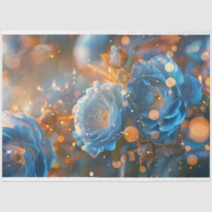 Papel De Seda Desenlace en flor besa