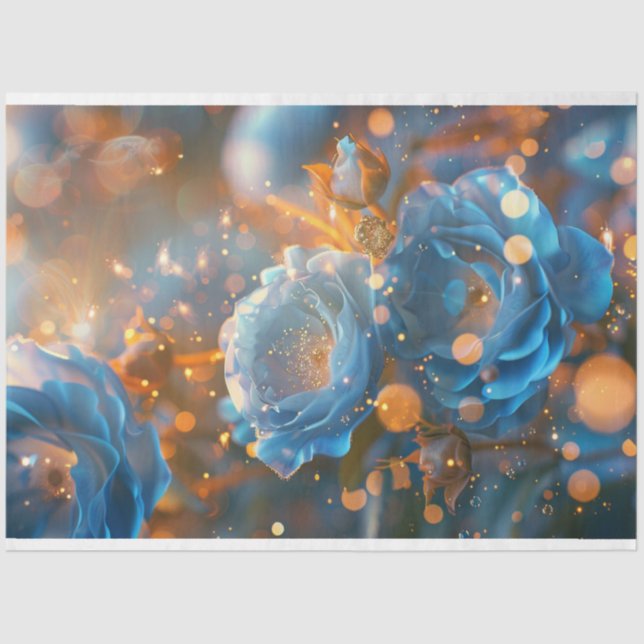 Papel De Seda Desenlace en flor besa (Anverso)