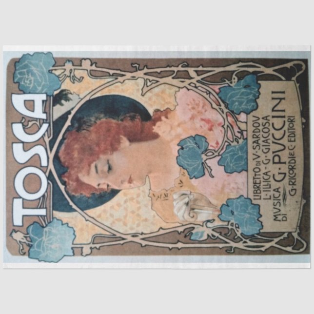Papel De Seda Desenlace femenino 29 Poster Art Nouveau (Anverso)