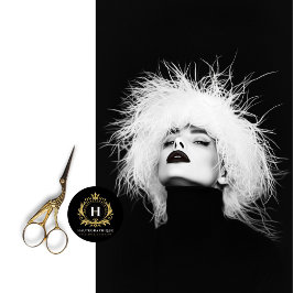 Papel De Seda Desenlace fotográfico en blanco y negro de alta mo