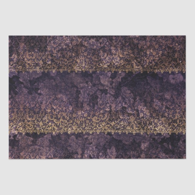 Papel De Seda Desenlace gótico de encaje (Anverso)