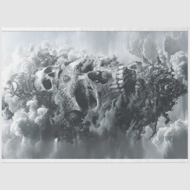 Papel De Seda Desenlace mundial del buque Skull Pirate (Anverso)