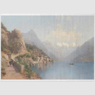 Papel De Seda Desenlace natural paisajístico de las montañas