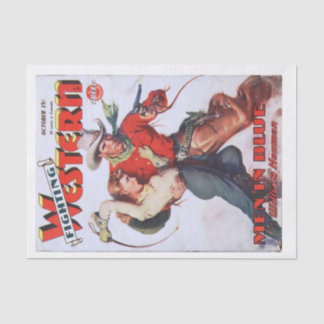 Papel De Seda Desenlace occidental vintage