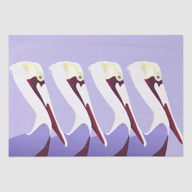 Papel De Seda Desenlace Pelican Pelicans (Anverso)