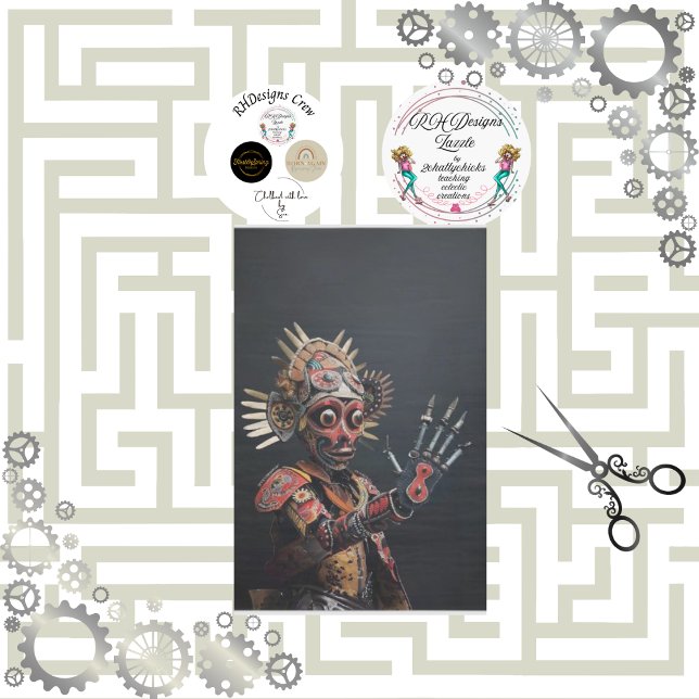 Papel De Seda Desenlace roótico Futurista del Jefe Indio (Subido por el creador)