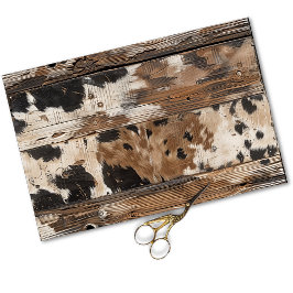 Papel De Seda Desenlace ruso de la Moda de las vacas occidentale