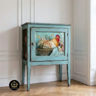 Papel De Seda Desenlace Rustic Rooster Pink Hydrangeas