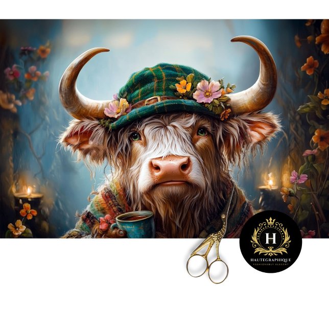 Papel De Seda Desenlace rústico de Boho Farmhouse de la vaca Hig (Subido por el creador)