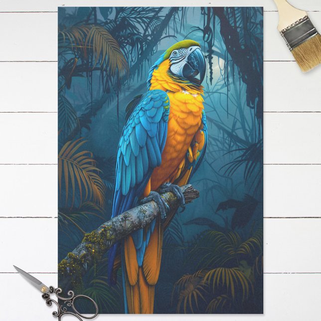 Papel De Seda Desenlace tropical de Macaw Parrot (Subido por el creador)