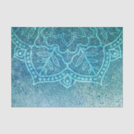 Papel De Seda Desenlace Turquoise Mandala