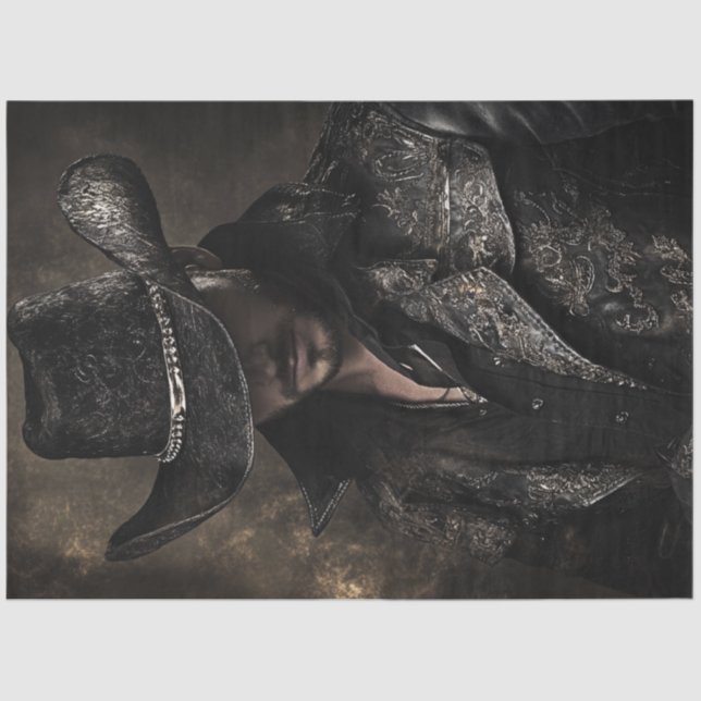 Papel De Seda Desenmascarar a los forajidos occidentales en Blac (Anverso)