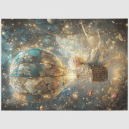 Papel De Seda Desenmascarar el cielo azul del globo aerostático