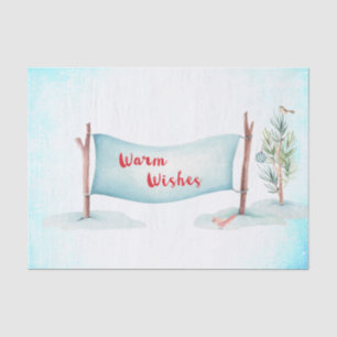 Papel De Seda Deseos Cálidos Invierno Woodsy