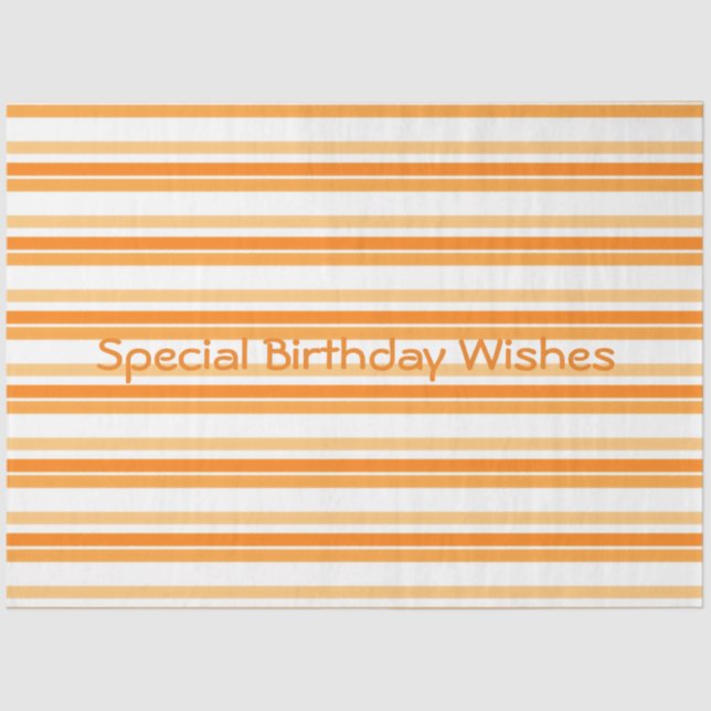 Papel De Seda Deseos especiales de cumpleaños (Anverso)