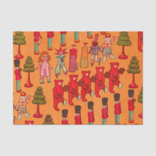 Papel De Seda Desfile de juguetes navideños antiguos 1907 Revist