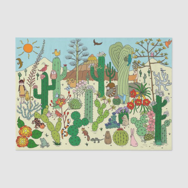 Papel De Seda Desierto de Arizona (Anverso)