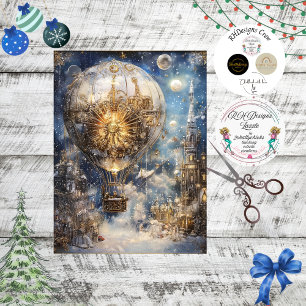 Papel De Seda Desmaquetar Navidades caprichosos globo de aire ca