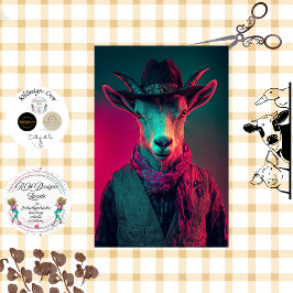 Papel De Seda Desmaquillaje de la vibrante foto de la cabra camp