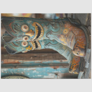 Papel De Seda Desmenuzar botes de vaquero únicos con caras