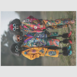 Papel De Seda Desmenuzar Hippie Hipsters Standard Poodles Bics