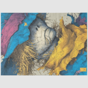 Papel De Seda Desmoralizar la melancolía de escarecrow retrato r