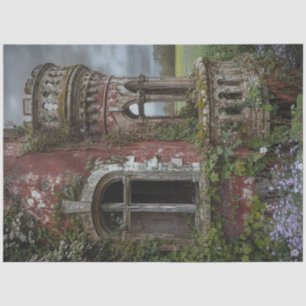 Papel De Seda Desmoronemos el antiguo castillo irlandés sobre el