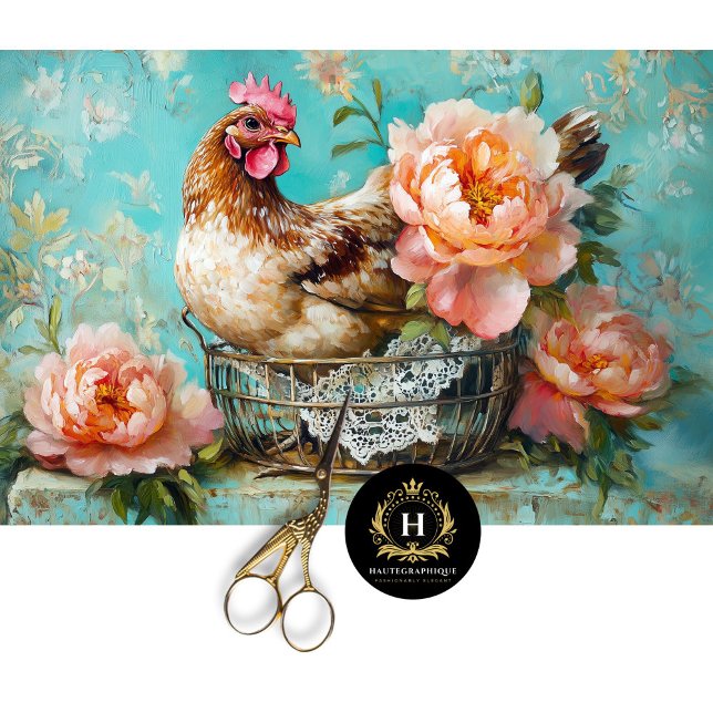 Papel De Seda Desnuda de la cesta de alambre de pollo de estilo  (Subido por el creador)