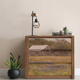 Papel De Seda Desnuda de los Bluebonnets de Barn Texas