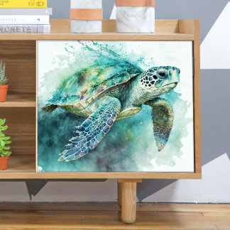 Papel De Seda Desnuda de tortugas marinas y burbujas