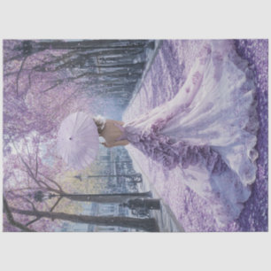 Papel De Seda Desnuda victoriana Southern Lady Parasol Lilac
